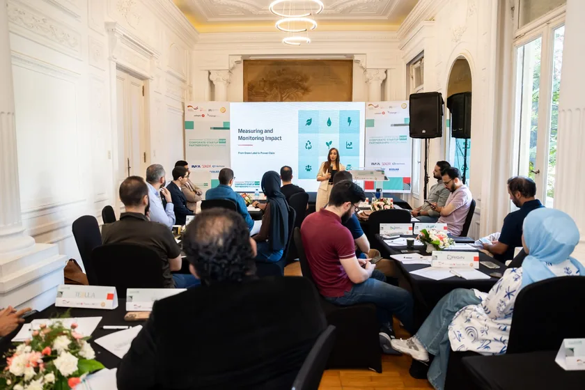Participants in the venue hall