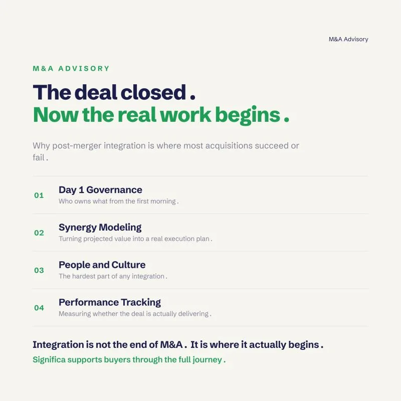 Graphic: The deal closed, now the real work begins, with four post-merger integration steps
