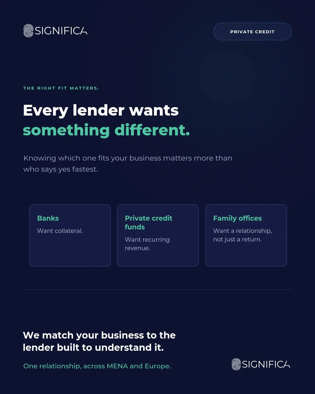 Graphic: Every lender wants something different: banks, private credit funds and family offices